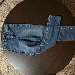 H&M jeans with metal accessories
